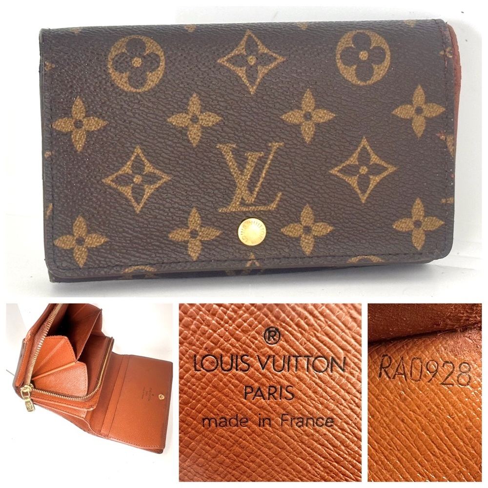 Good condition authentic Louis Vuitton Monogram Tresor wallet RA0928